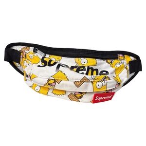 Supreme The Simpsons Bart Simpson Waist Bag Fanny‎ Pack White Yellow
